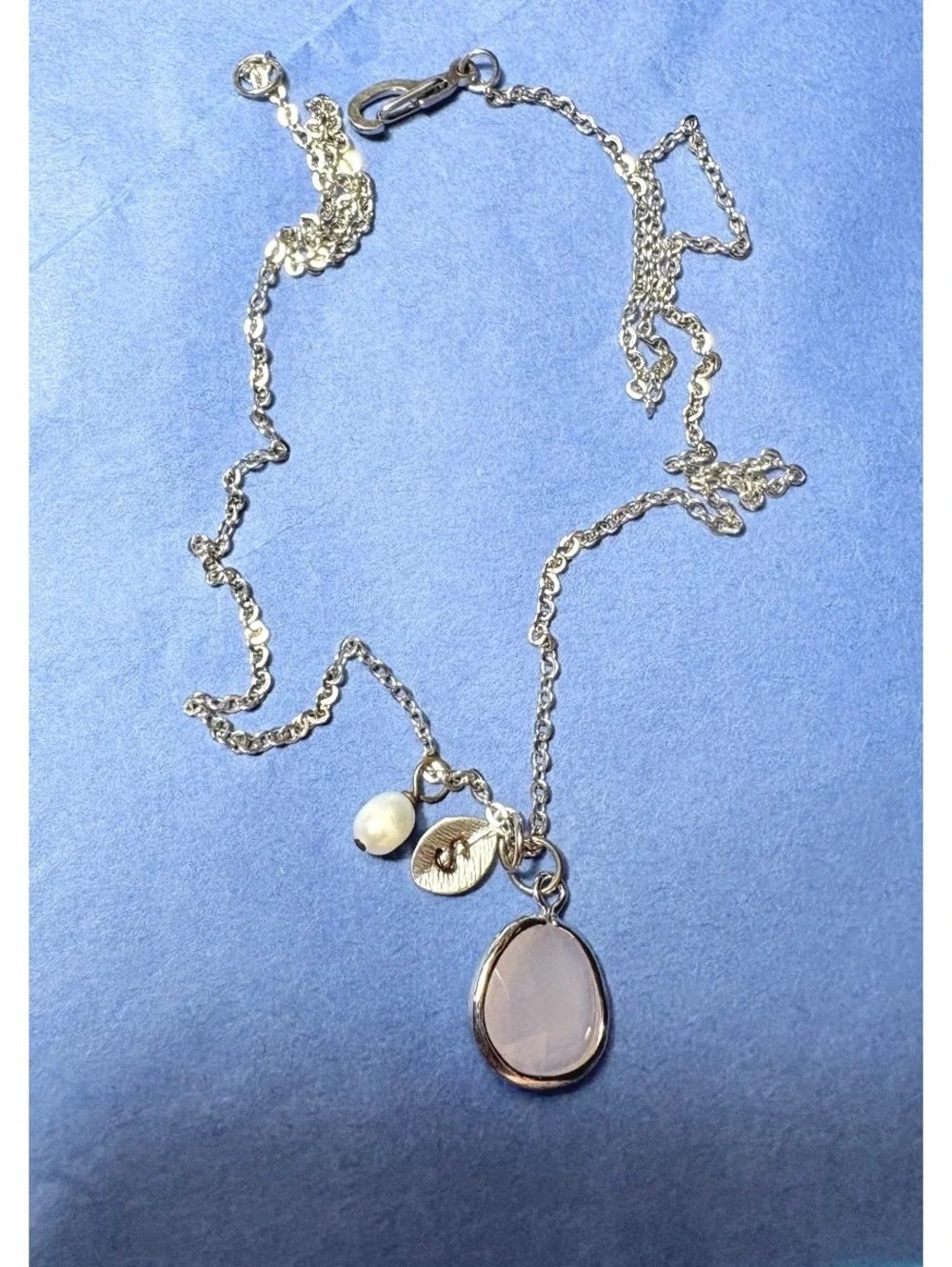 Multi-Drop Cluster Necklace- Letter S